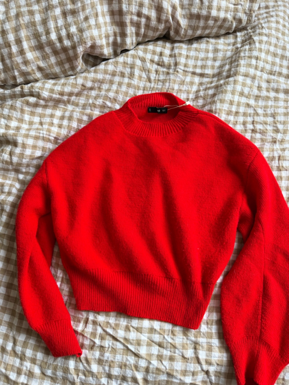 Mango Red Crewneck Sweater